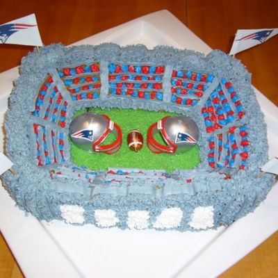 New England Patriots Football Stadium Cake New England Patriots Football Stadium Cake