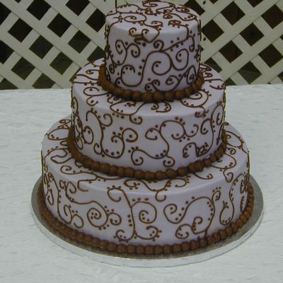 My First Wedding Cake... My First Wedding Cake...