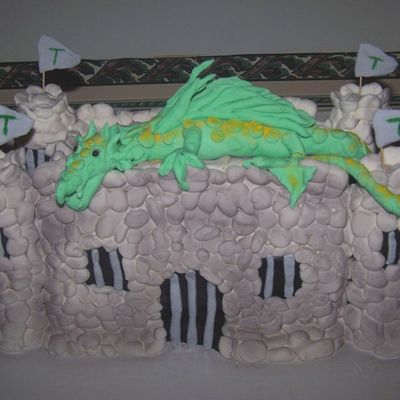 Rock Castle With Dragon Rock Castle With Dragon
