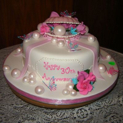 Pearl Anniversary Cake Pearl Anniversary Cake