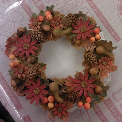 Thanksgiving Cupcake Wreath Thanksgiving Cupcake Wreath