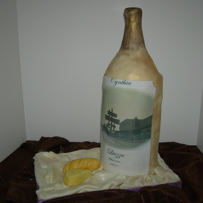 Wine Bottle Cake Wine Bottle Cake