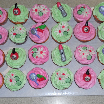 Spa Themed Cupcakes on Cake Central