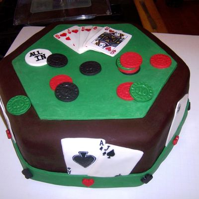 Groom's Poker Cake Groom's Poker Cake