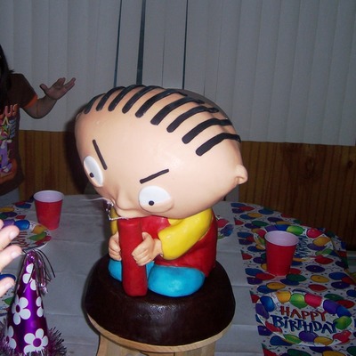 Family Guy Stewie Bobblehead Cake Family Guy Stewie Bobblehead Cake
