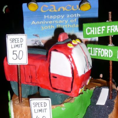 Top Tier Of The Road Of Life Cake Top Tier Of The Road Of Life Cake