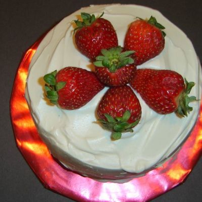 Diabetic Cake With Strawberries Diabetic Cake With Strawberries