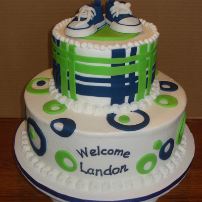 Welcome Landon Baby Shower Cake Welcome Landon Baby Shower Cake