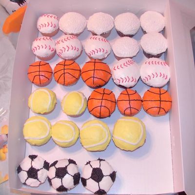 Sports Cupcakes Sports Cupcakes