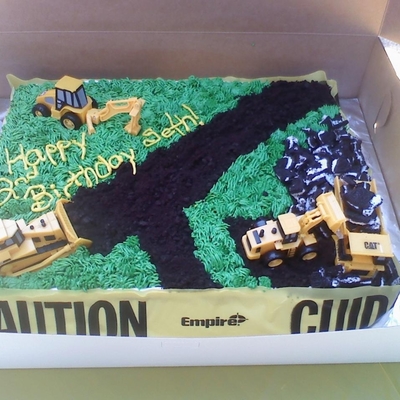 Construction Theme Birthday Cake Construction Theme Birthday Cake