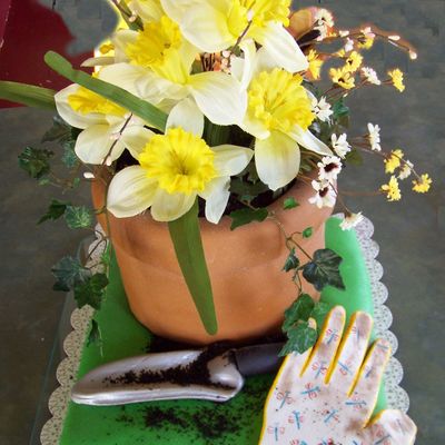 Flower Pot Cake Flower Pot Cake
