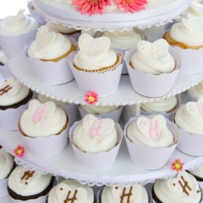 Gerber Daisy Cupcake Tower Gerber Daisy Cupcake Tower