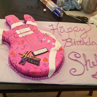 Hannah Montana Guitar Cake Hannah Montana Guitar Cake