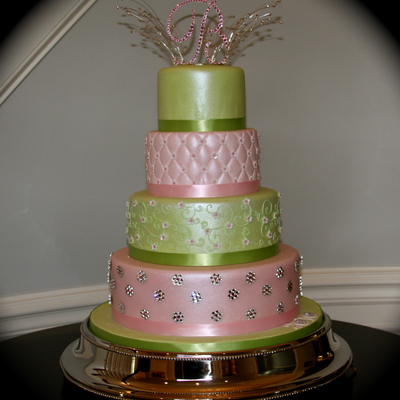 Pink & Green Crystal Pink & Green Crystal