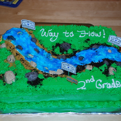 The River Runs - Charles River Cake The River Runs - Charles River Cake