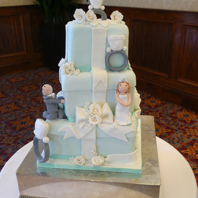 Tiffany Boxes And Diamond Rings Cake Tiffany Boxes And Diamond Rings Cake