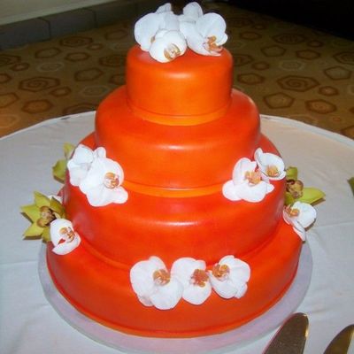 Orange Wedding Cake Orange Wedding Cake