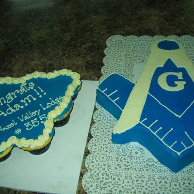 Mason Cake With Cupcakes on Cake Central