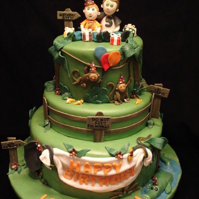 Zoo Birthday Cake Zoo Birthday Cake