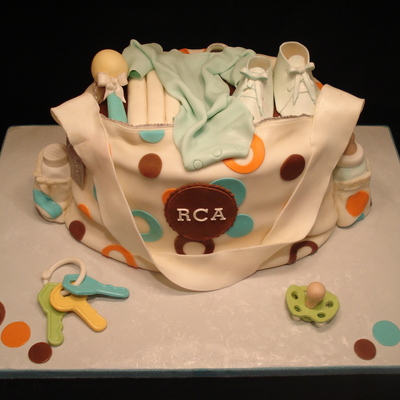 Diaper Bag Baby Shower Cake Diaper Bag Baby Shower Cake