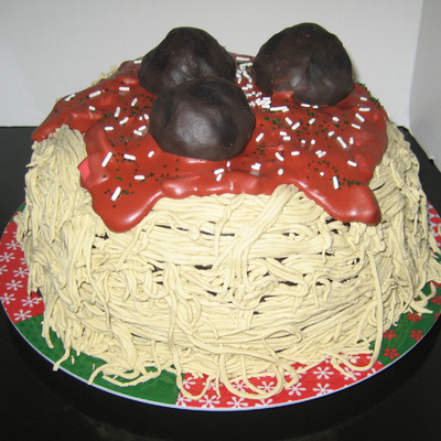 Spaghetti And Meatball Cake Spaghetti And Meatball Cake