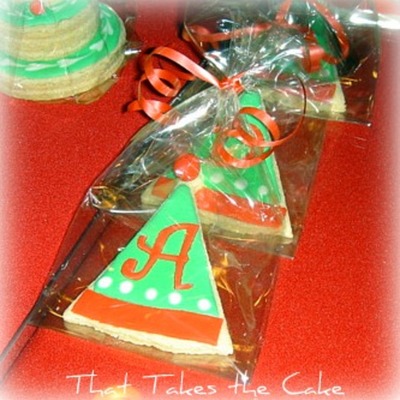 Christmas Party Hat Cookies Christmas Party Hat Cookies
