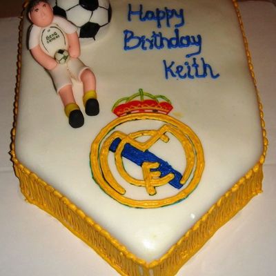 Real Madrid - Soccer Cake - Made For A Raul Fan Real Madrid - Soccer Cake - Made For A Raul Fan
