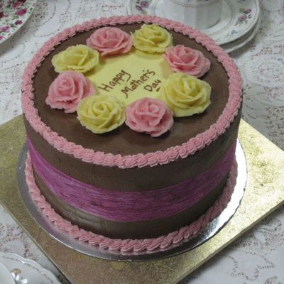 First Buttercream Cake: Mother's Day Cake on Cake Central