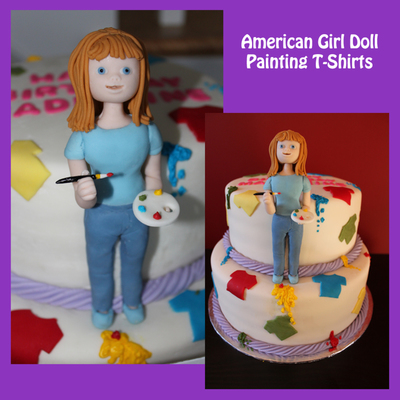 Americangirl Doll Painting T-Shirts Americangirl Doll Painting T-Shirts