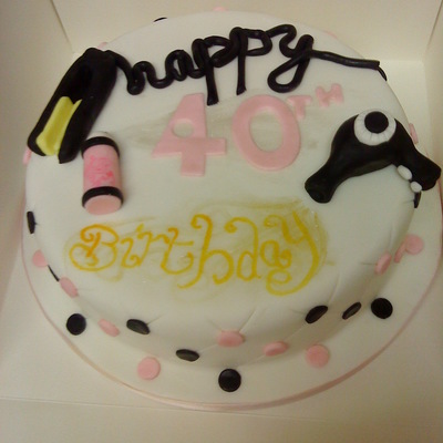 Hairdressing Theme Birthday Cake Hairdressing Theme Birthday Cake