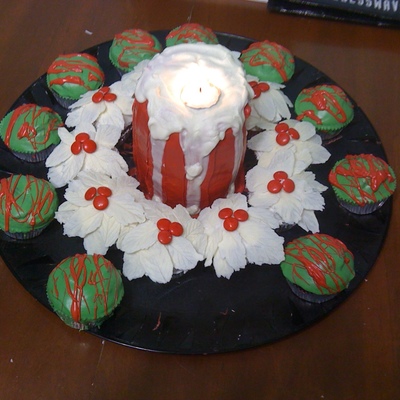 Candle And Wreath Candle And Wreath