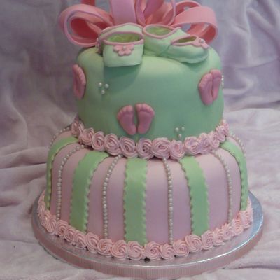 Baby Girl Shower Cake Baby Girl Shower Cake
