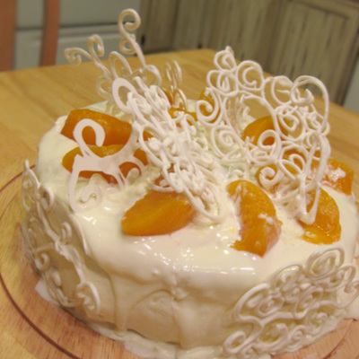 New Years White Chocolate Cream Gateau on Cake Central