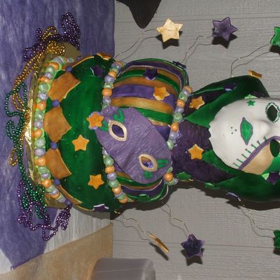 Mardi Gras Graduation Cake Mardi Gras Graduation Cake