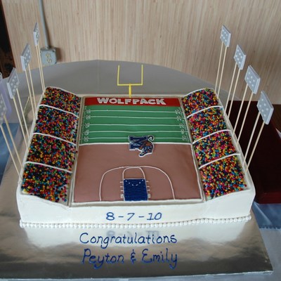 Stadium Football And Basketball Cake Stadium Football And Basketball Cake