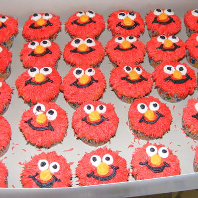 Elmo Cupcakes on Cake Central