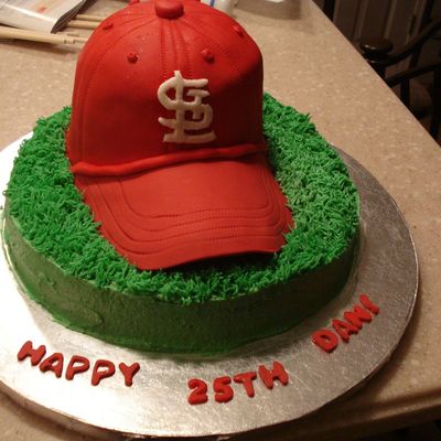 St. Louis Cardinals Hat Cake St. Louis Cardinals Hat Cake