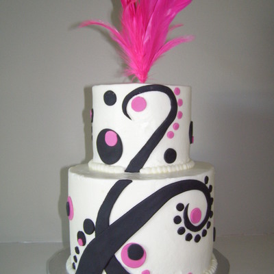 Funky Wedding Cake on Cake Central