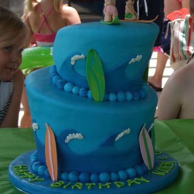 Topsy-Turvy Surfer Cake Topsy-Turvy Surfer Cake