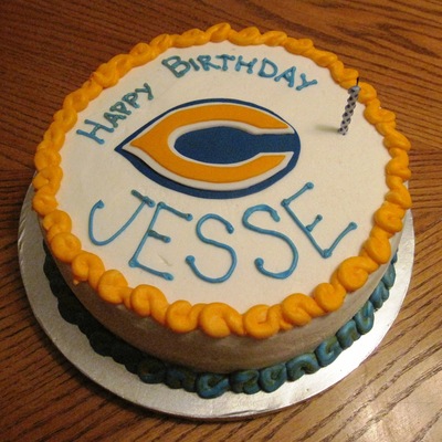 Chicago Bears Birthday Cake on Cake Central
