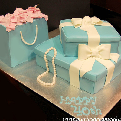 Tiffany Inspired Birthday Cake Tiffany Inspired Birthday Cake