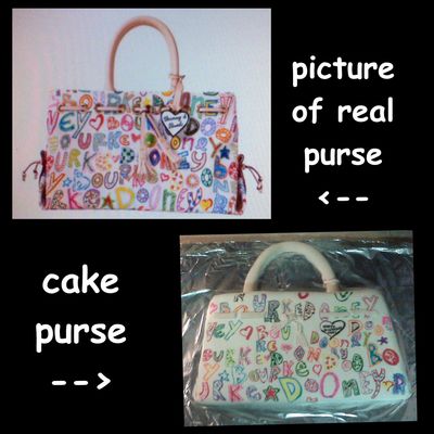 Purse Cake For My Dds Birthday Purse Cake For My Dds Birthday