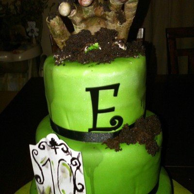 Zombie Hand Cake Zombie Hand Cake