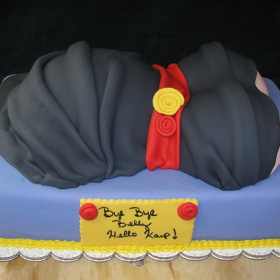 Pregnant Belly Baby Shower Cake Pregnant Belly Baby Shower Cake