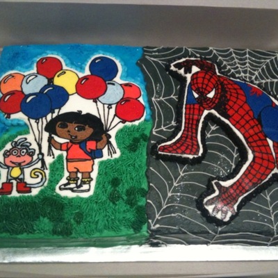 Spiderman And Dora Spiderman And Dora