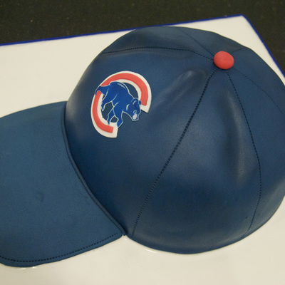 Chicago Cubs Baseball Cap on Cake Central