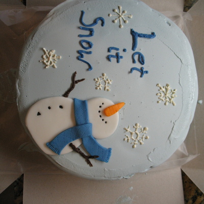 Snowman Ice Cream Cake on Cake Central