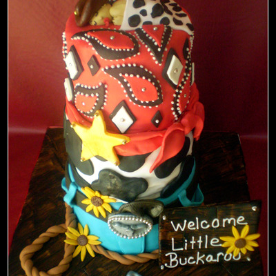 "little Buckaroo" Baby Shower Cake "little Buckaroo" Baby Shower Cake