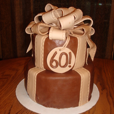 Brown And Cream Cake. Brown And Cream Cake.