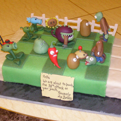 Plants Vs. Zombies on Cake Central